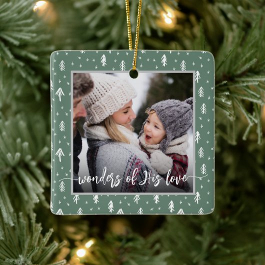 Christelijke kerst keramisch ornament (Boom)