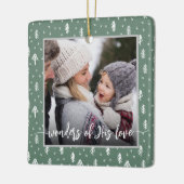 Christelijke kerst keramisch ornament (Links)