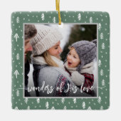 Christelijke kerst keramisch ornament (Voorkant)