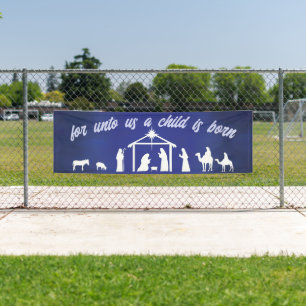 Christelijke kerst — nationaliteit spandoek