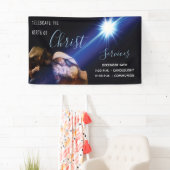 Christelijke kerstavond dienst spandoek (Insitu)