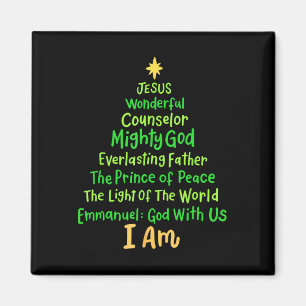 Christelijke kerstboom van de Jesus Bible Magneet