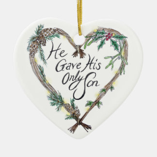 Christelijke kerstboomdecoratie keramisch ornament