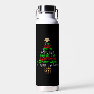 Christelijke kerstboomShirten Waterfles