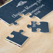 Christelijke kerstcollage Luke 2-foto Legpuzzel (Zijkant)