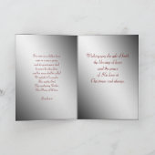 Christelijke kerstfeestdag feestdagen kaart (Binnen)