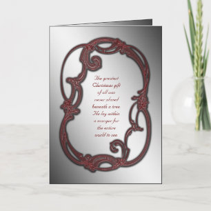 Christelijke kerstfeestdag feestdagen kaart