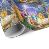 Christelijke kerstkaart cadeaupapier (Rol Hoek)