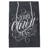 Christelijke kerstkalligrafie medium cadeauzakje (Voorkant)