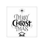 Christelijke kerstkalligrafie 	rubberstempel (Afrduk)