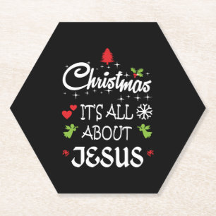 Christelijke Kerstmis - Het draait allemaal om Jez Kartonnen Onderzetters