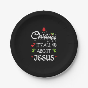 Christelijke Kerstmis - Het draait allemaal om Jez Papieren Bordje