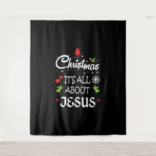 Christelijke Kerstmis - Het draait allemaal om Jez Wandkleed