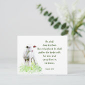 Christelijke kerstschrift inspirerende verzen kaart (Staand voorkant)