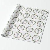 Christelijke kerstscripts cadeaupapier (Uitgerold)