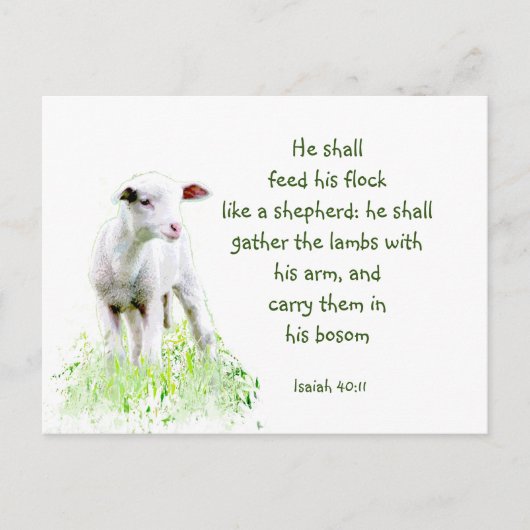 Christelijke kerstscripts Inspirerend versie Briefkaart (Voorkant)