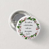 Christelijke kerstscripts Inspirerend versie Ronde Button 3,2 Cm (Voorkant /achterkant)