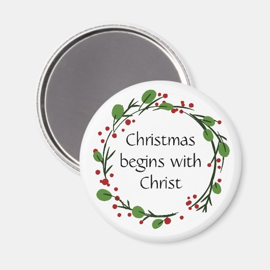 Christelijke kerstscripts magneet (Voorkant / Achterkant)