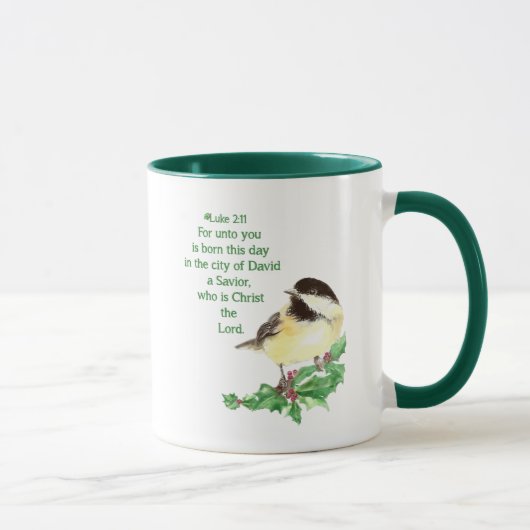 Christelijke kerstscripts mok (Rechts)