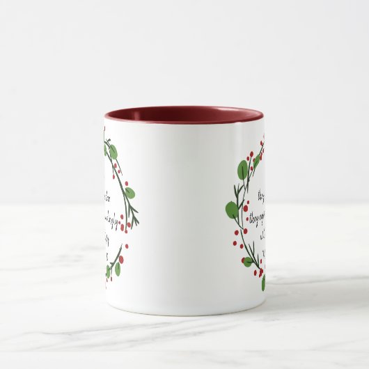 Christelijke kerstscripts mok (Midden)