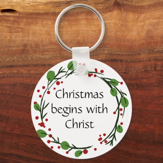 Christelijke kerstscripts sleutelhanger (Voorkant)