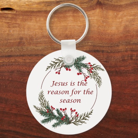 Christelijke kerstscripts sleutelhanger (Achterkant)