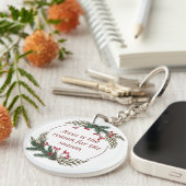 Christelijke kerstscripts sleutelhanger (Voorkant Rechts)