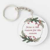 Christelijke kerstscripts sleutelhanger (Voorkant)