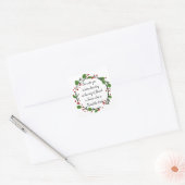 Christelijke kerstscripts vierkante sticker (Envelop)