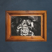 Christelijke kerststal manager poster