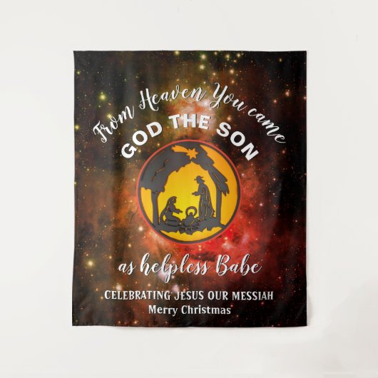 Christelijke kerststal wandkleed (Voorkant)