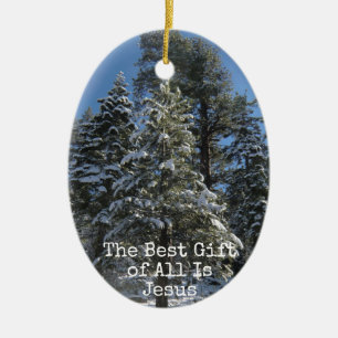 Christelijke kerstversiering - Beste cadeau is Jez Keramisch Ornament