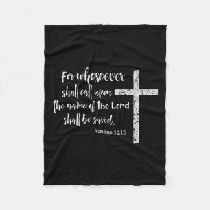 Christelijke KJV-Schrift, wie Romeinen 10 noemt. Fleece Deken