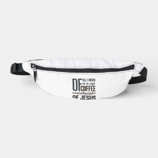 Christelijke Koffie Jezus Citaat Vintage Shirt Ont Heuptasje