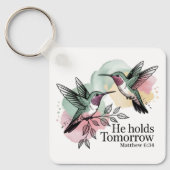 Christelijke kolibrie bijbelvers Sleutelhanger (Voorkant)