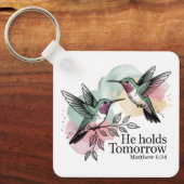 Christelijke kolibrie bijbelvers Sleutelhanger (Voorkant)