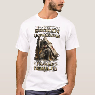 Christelijke krijger gebed ridder inspirerend t-shirt