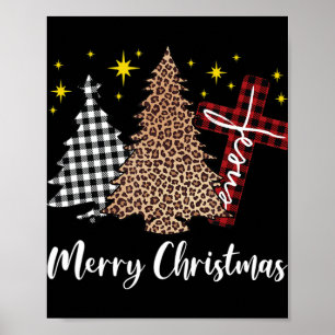 Christelijke Kruis van Jezus Merry Christus Poster