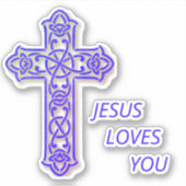 CHRISTELIJKE kruisberichthelm Sticker (Voorkant)