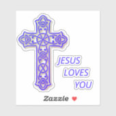 CHRISTELIJKE kruisberichthelm Sticker (Vel)