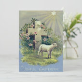 Christelijke kruislamsster kaart (Staand voorkant)