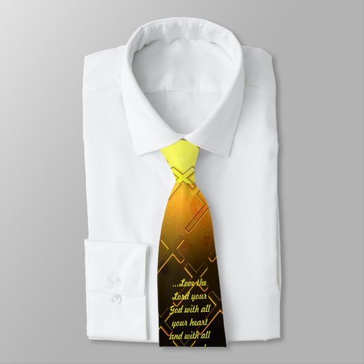 Christelijke kruisscripts stropdas (Gebonden)