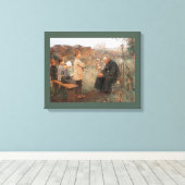 Christelijke Kunst Catechismus Lessen en Kinderen Canvas Afdruk (Insitu (Houten vloer))