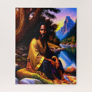 Christelijke kunstpuzzel voor "creatie" legpuzzel