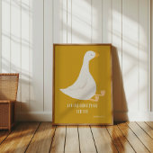 Christelijke kwekerij Decor Gekke Gans Poster