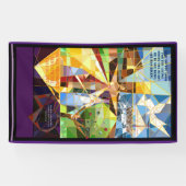 Christelijke leent-paasbanner spandoek (Horizontaal)