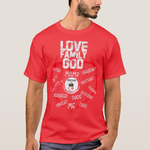Christelijke liefdesfamilie en godviering van de b t-shirt