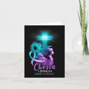 Christelijke lion Cross Religieuze Bijbel Verse Ze Kaart