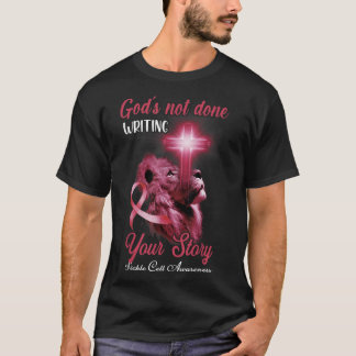 Christelijke lion Cross Religieuze Quote Sickle Ce T-shirt