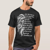 Christelijke Lion Joshua 19 Wees een sterke, moedi T-shirt (Voorkant)